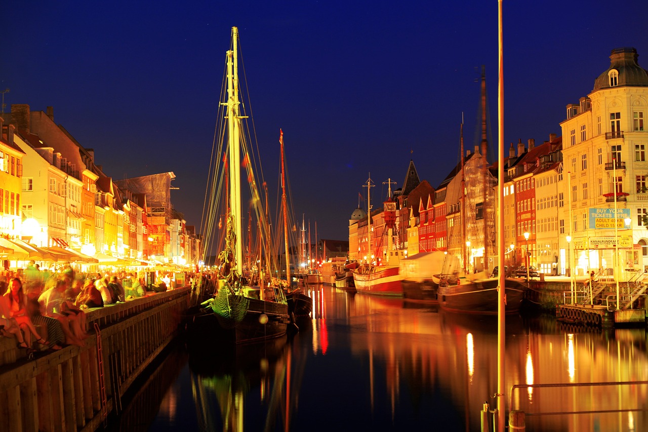 copenhagen, full hd wallpaper, night